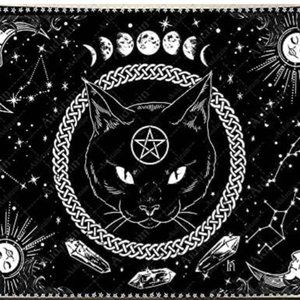 Black Cat Tapestry